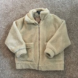 Oversized teddy coat size small